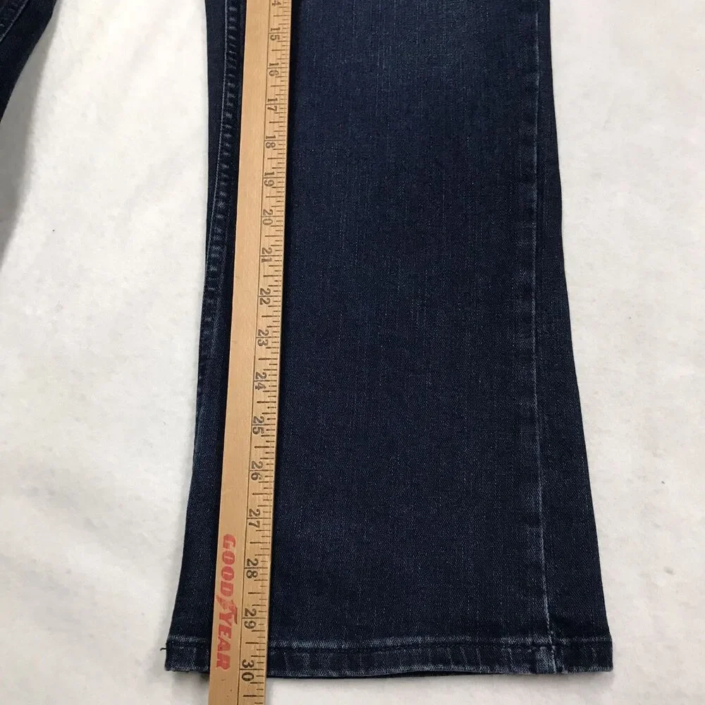 DEVIL DOG Bootcut Jeans Men 34/30 (36x30 fit) Relaxed Dark Raw Whisker Stretch